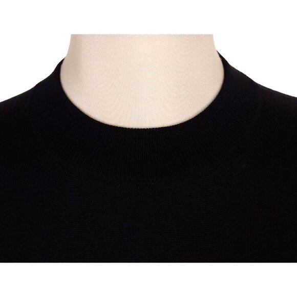Vetements Logo Crewneck Knit Size M Mens Black Long Sleeve Sweater NWT - Picture 3 of 13